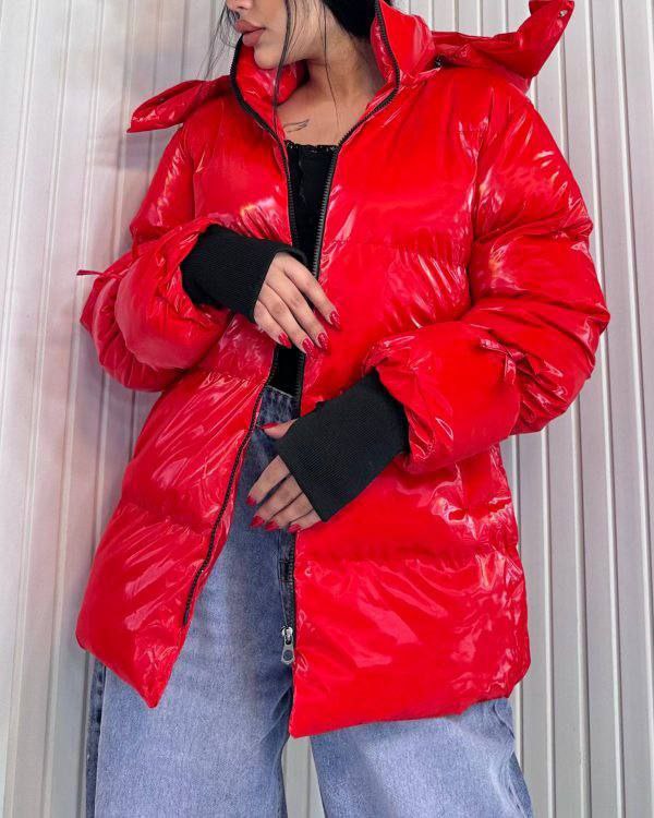 کاپشن اسپرت سیلیکونی رنگ قرمز