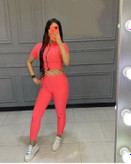 ست ورزشی نیم تنه ساپورت زیپدار شناسه ۱۰۸۸۳ Sports set with zippered support torso