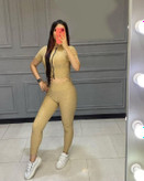 ست ورزشی نیم تنه ساپورت زیپدار شناسه ۱۰۸۸۳ Sports set with zippered support torso