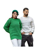 ست مردانه و زنانه بافت یقه گرد