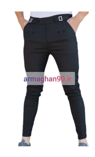 شلوار کتان بنگال کش سگک دارتضمینی-1