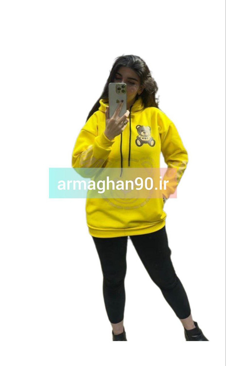 هودی اسپرت توکرکی خرسی-زرد