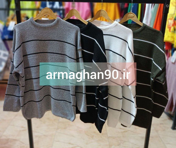 بافت زنانه خطدار لش استایل