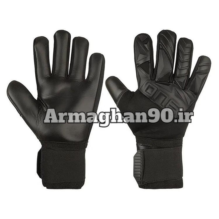 دستکش فوتبال گلری دروازه بانی ONE | مشکی-5