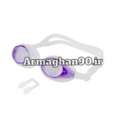 ست عینک و گوش گیر شنا k3-بنفش