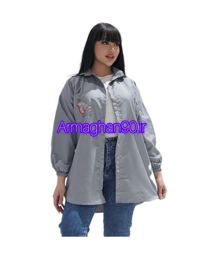 شومیز زنانه گلدوزی شده تنخور فوق العاده شناسه ۱۲۳۷۵ Women's embroidered paper-2