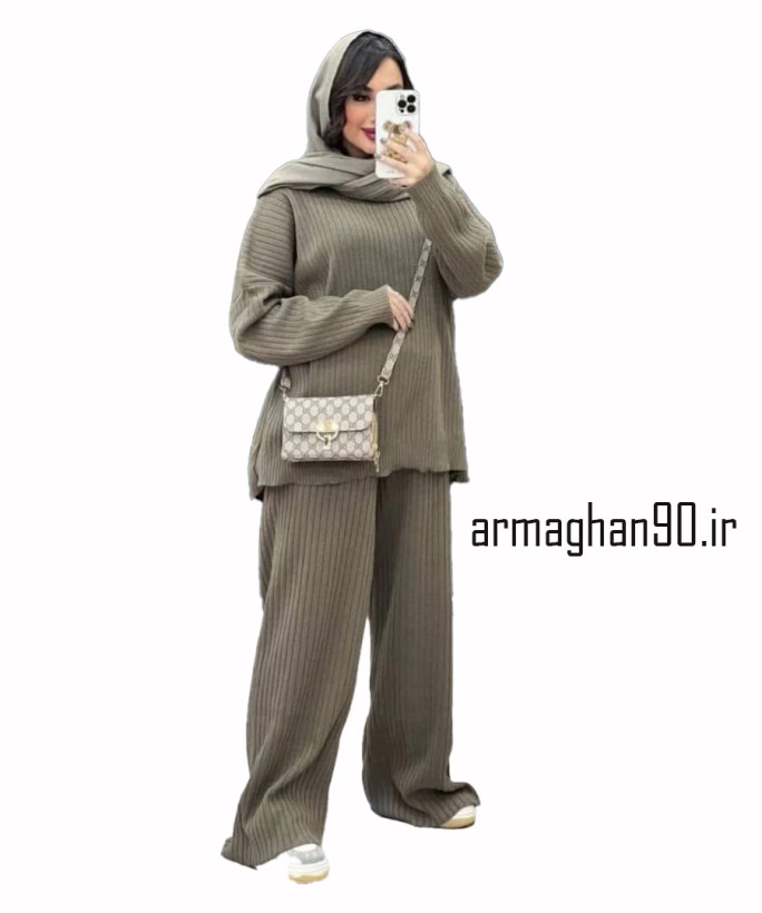 ست بلوز شلوار بافت زنانه شناسه 7781-2