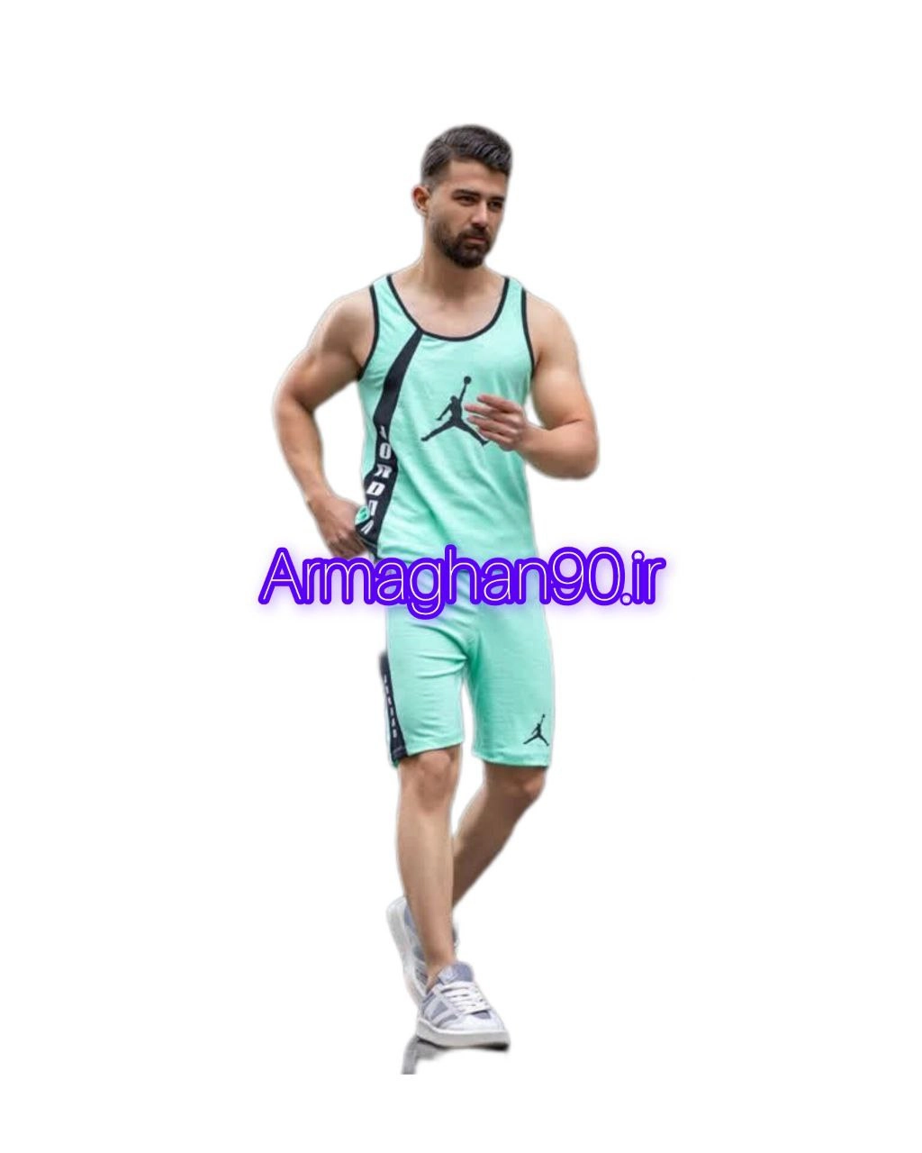 ست رکابی شلوارک مردانه برندجردن-2