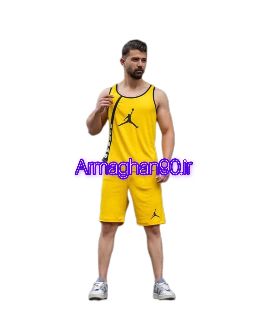 ست رکابی شلوارک مردانه برندجردن-4