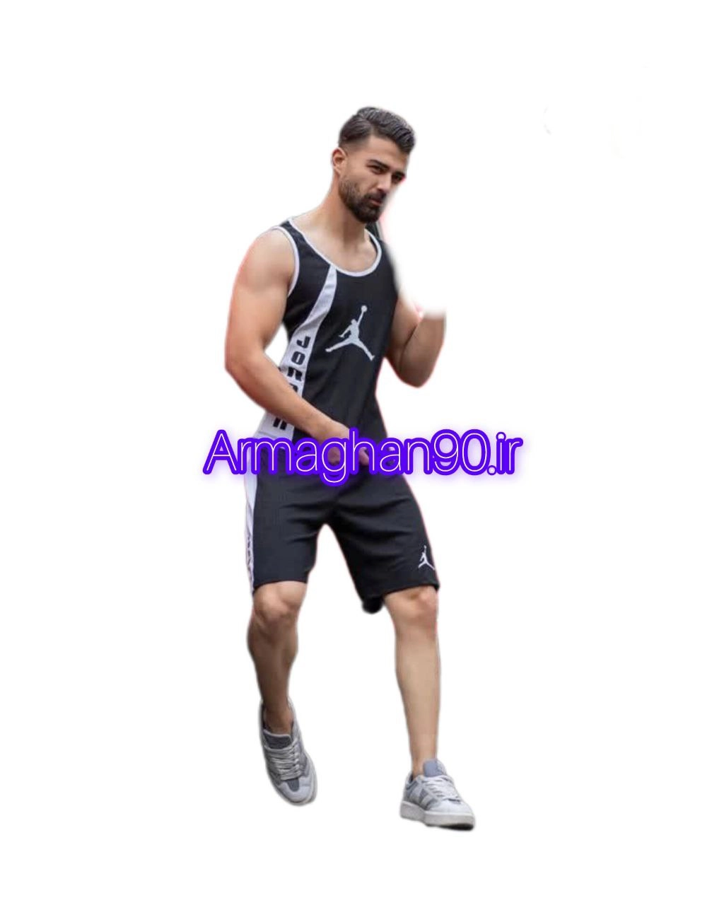 ست رکابی شلوارک مردانه برندجردن-8