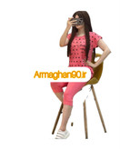 تیشرت شلوارک قلبی T-shirt shorts with heart designs