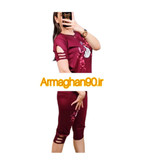 تیشرت شلوارک شناسه ۱۲۱۷۸ Love T-shirt shorts-4
