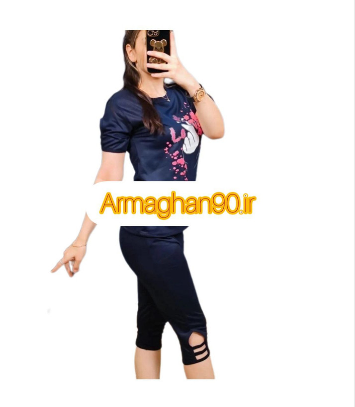 تیشرت شلوارک شناسه ۱۲۱۷۸ Love T-shirt shorts-5