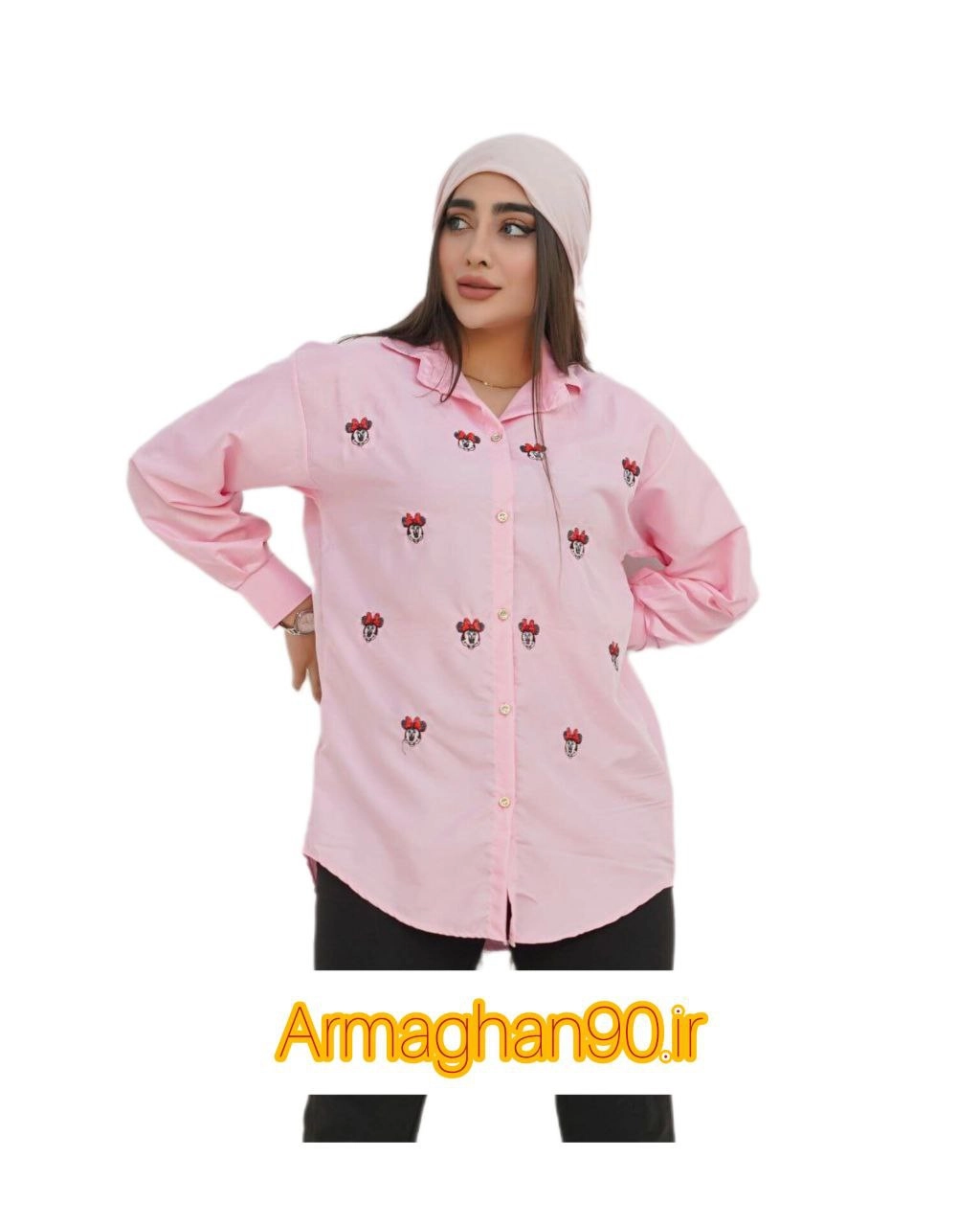 شومیز زنانه تمام گلدوزی میگی موس-2