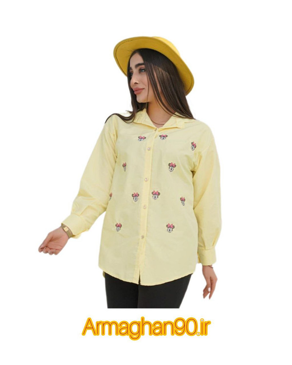 شومیز زنانه تمام گلدوزی میگی موس=6