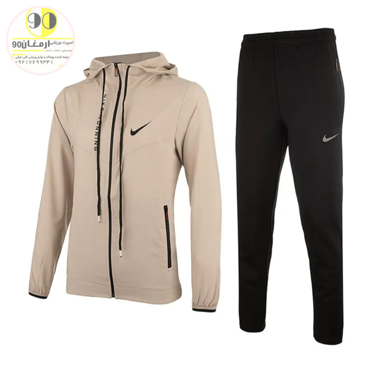 گرمکن شلوار زنانه آیرو کلاه دار طرح نایک-5