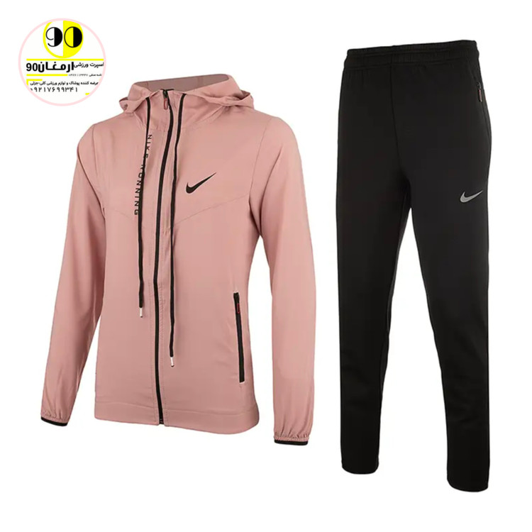 گرمکن شلوار زنانه آیرو کلاه دار طرح نایک-6