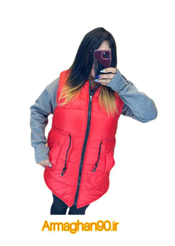 پافر کمر گت دار شمعی شناسه 11621Sport puffer waist with gusset