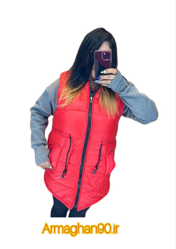 پافر کمر گت دار شمعی شناسه 11621Sport puffer waist with gusset