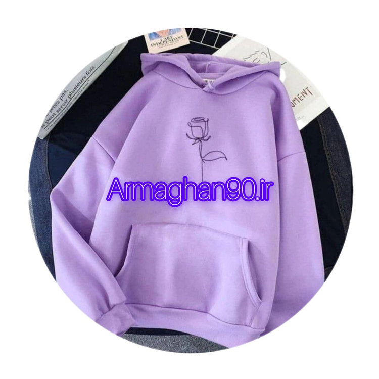 هودی زنانه گل سرخ دورس