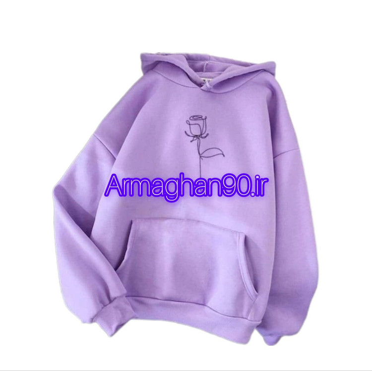 هودی زنانه گل سرخ دورس -2