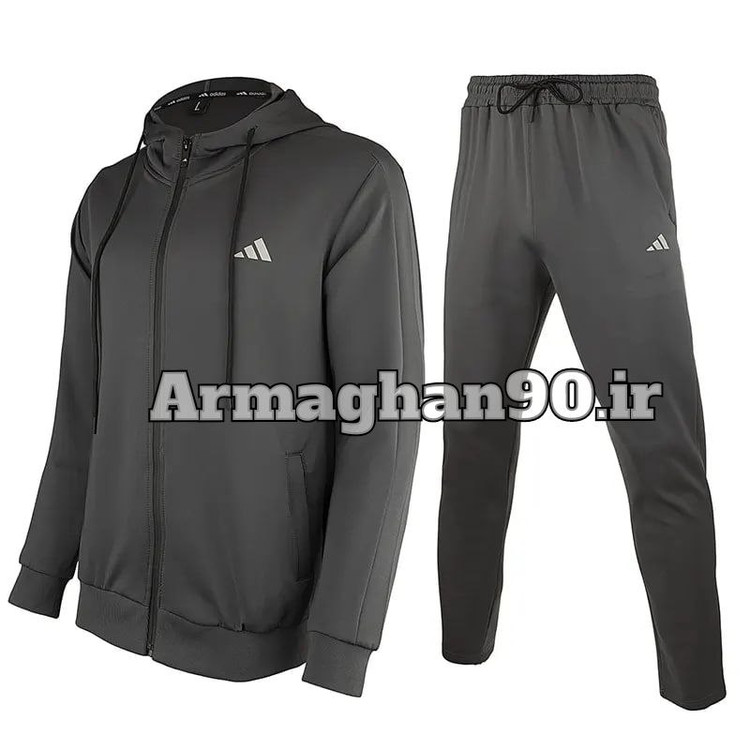 ست گرمکن شلوار ورزشی مردانه کلاهدار طرح آدیداس 21068