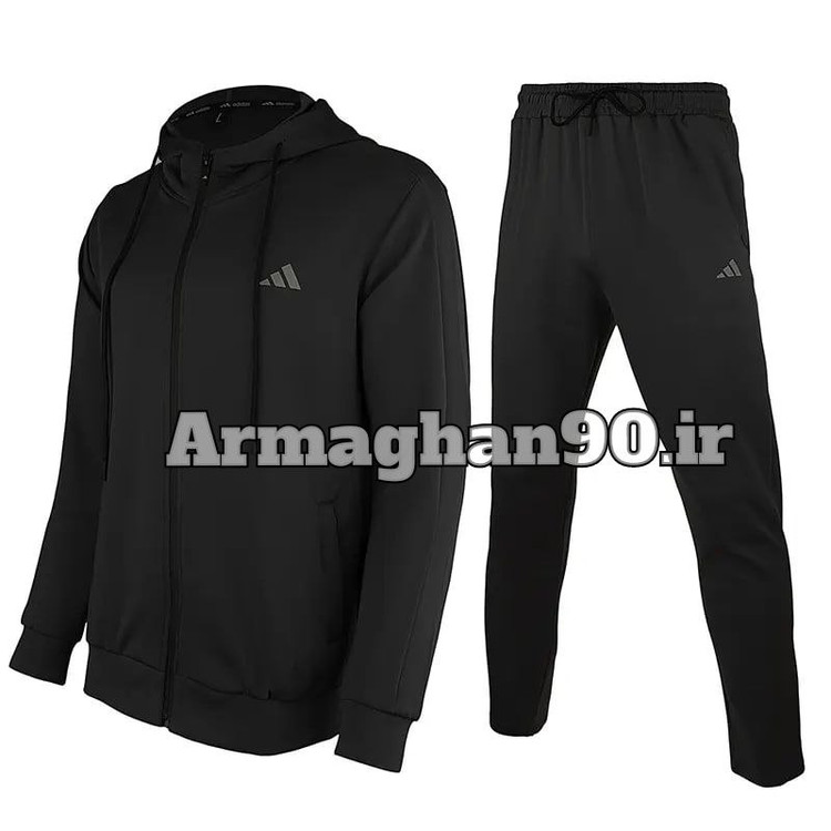 ست گرمکن شلوار ورزشی مردانه کلاهدار طرح آدیداس