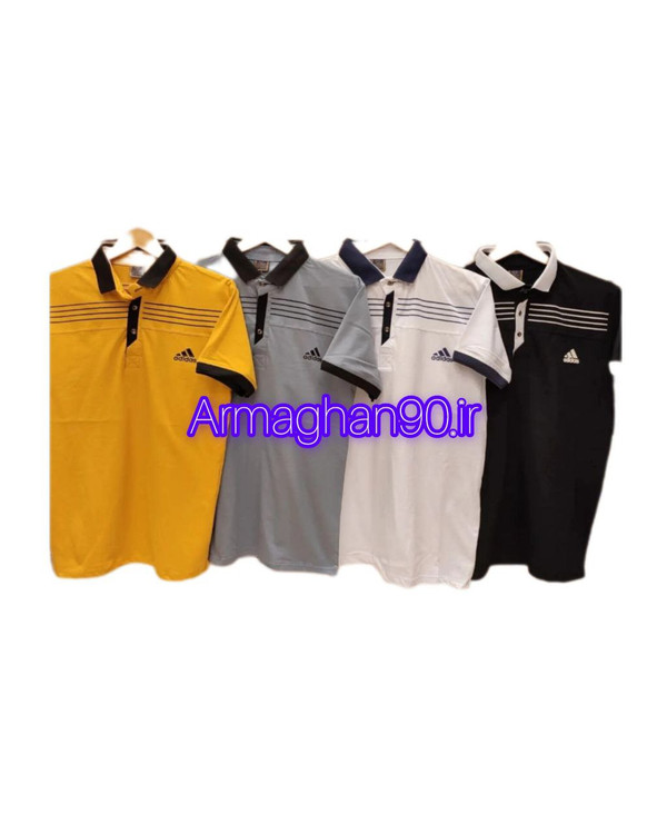 تیشرت یقه دارچاپ adidas-3