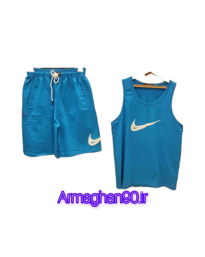 ست رکابی شلوارک مردانه سوپرپنبه چاپ زل-2