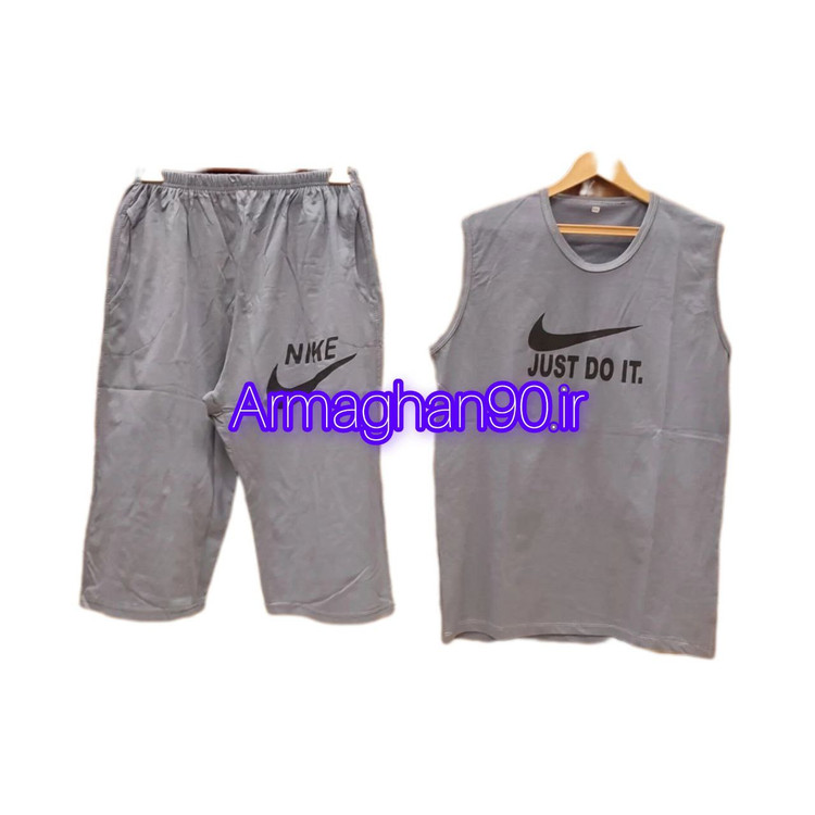 ست رکابی شلوارک مردانه سوپرپنبه چاپ زل-6