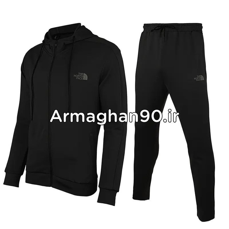 ست گرمکن شلوار ورزشی مردانه کلاهدار طرح نورث فیس 21068-11