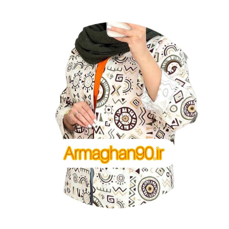 مانتو تابستانه لنین جلوبازفوق العاده خنک وزیبا-2