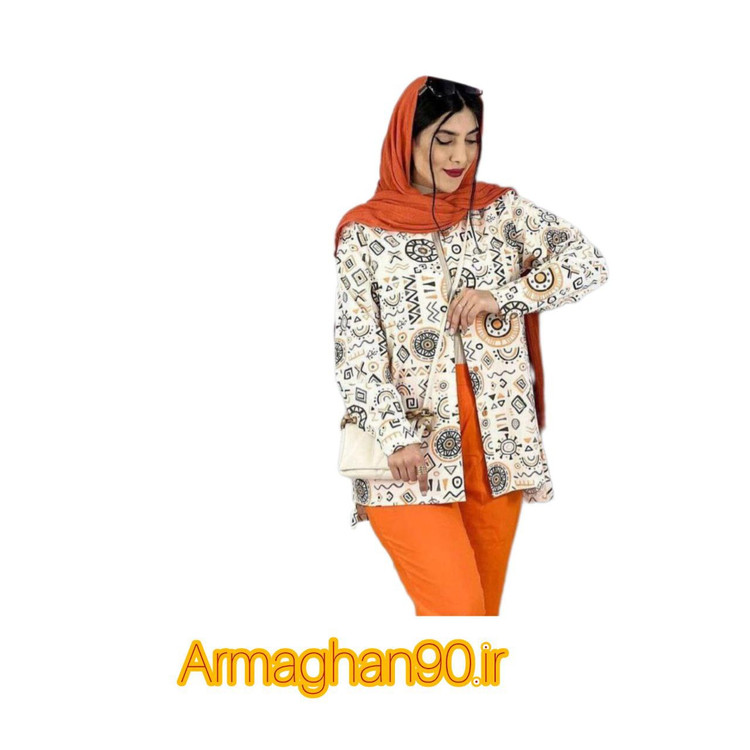 مانتو تابستانه لنین جلوبازفوق العاده خنک وزیبا-3