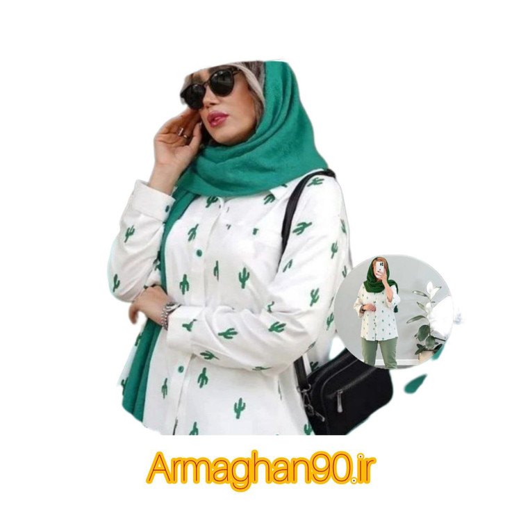 مانتو تابستانه لنین طرحدار اسپرت-2