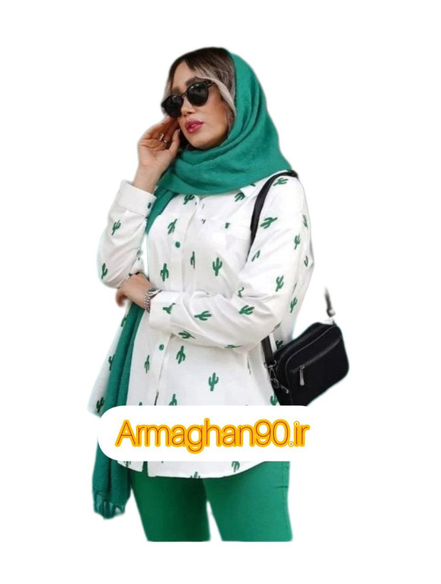 مانتو تابستانه لنین طرحدار اسپرت-3