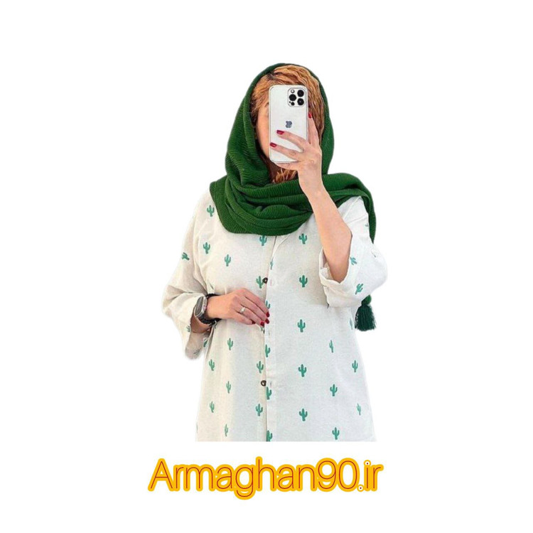 مانتو تابستانه لنین طرحدار اسپرت-4