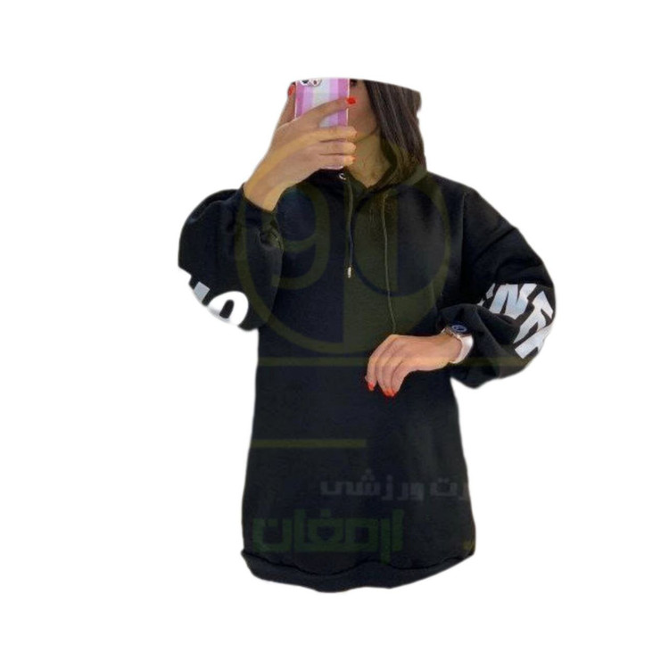 هودی زنانه کلاهدار توکرکی آستین چین-2