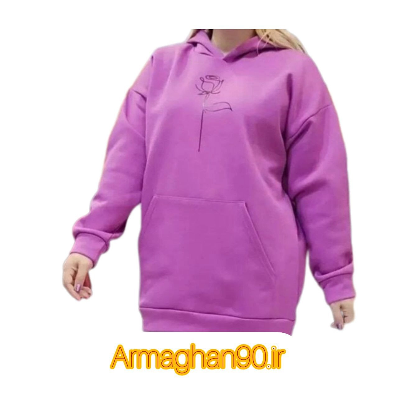 هودی زنانه گل سرخ دورس شناسه12025