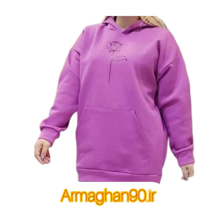 هودی زنانه گل سرخ دورس شناسه12025