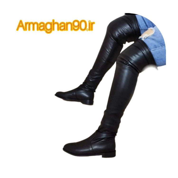 بوت زنانه بالازانو زیره پیو-2