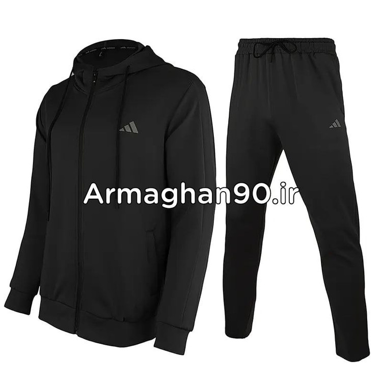 ست گرمکن شلوار ورزشی مردانه کلاهدار طرح آدیداس 21068 -2