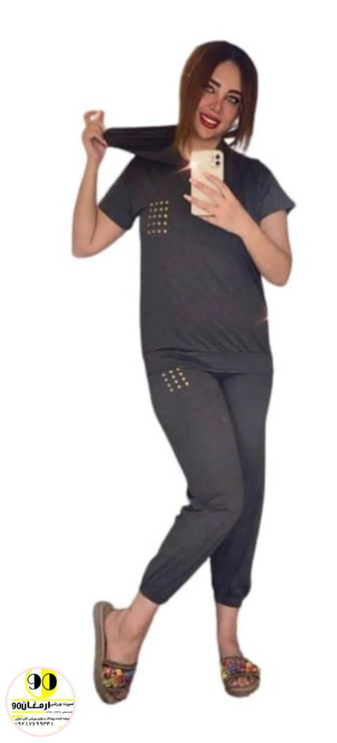 هودی وشلوار اسپرت زنانه طرح برفکی-2