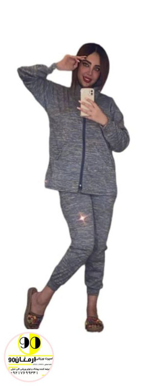 ست سوئی شرت شلوار کلاهدارمدل برفکی-3