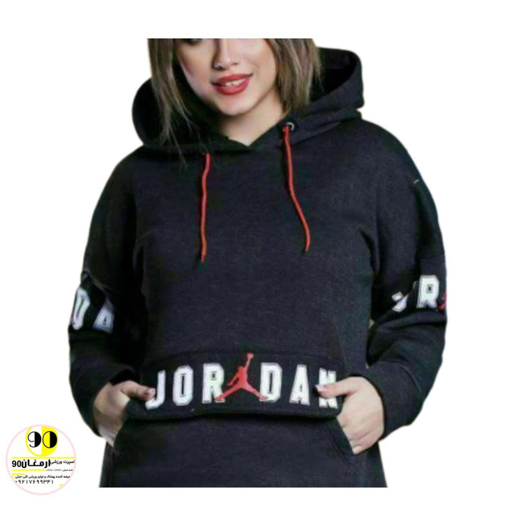 سویشرت کلاهدارجردن توکرکی زنانه-2