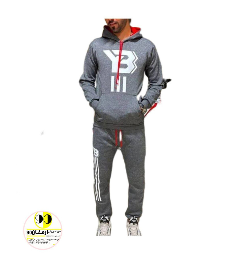 ست ملانژسرامیکی هودی شلوارمردانه اسپرت خارخورده-2