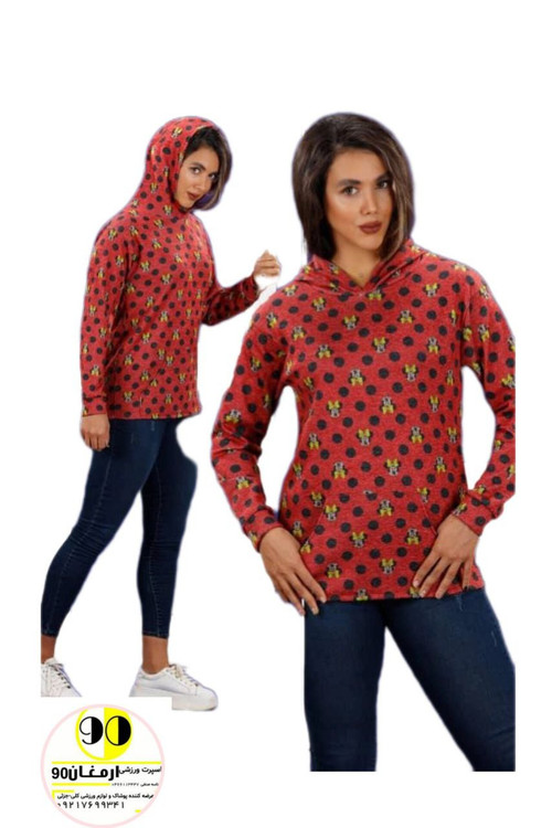 هودی اسپرت زنانه طرح میکی موس