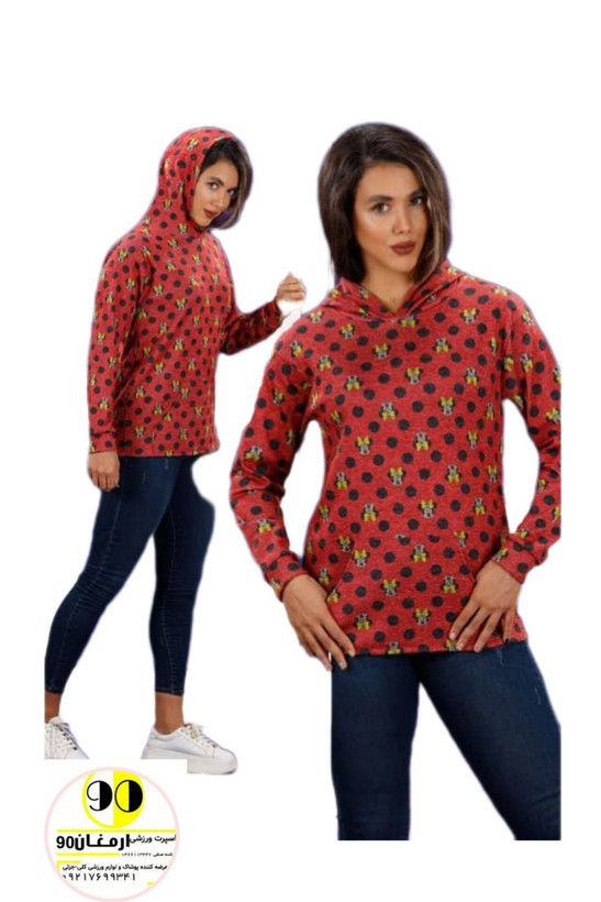 هودی اسپرت زنانه طرح میکی موس