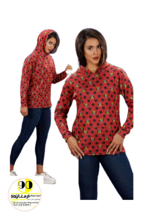 هودی اسپرت زنانه طرح میکی موس-2