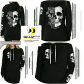 هودی اسپرت توکرکی طرح اسکلت (مناسب خانمها وآقایان اسپرت)-3