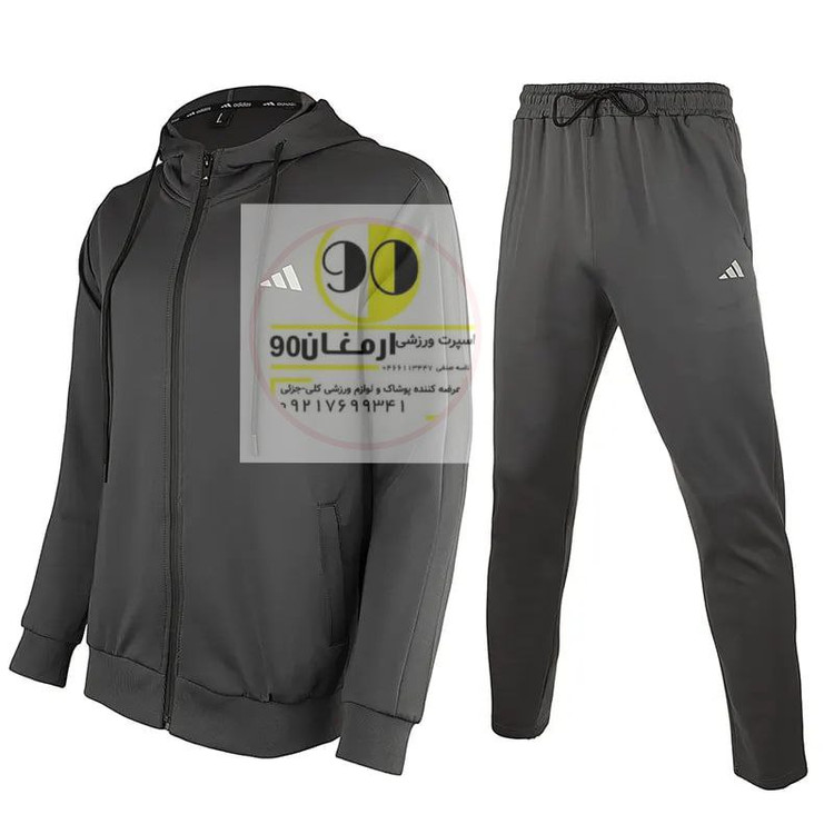 ست گرمکن شلوار ورزشی مردانه کلاهدار طرح آدیداس 21068 -2